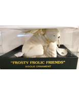 Dept 56 Snowbabies Frosty Frolic Friends Bisque Christmas Ornament Vinta... - $23.38