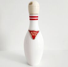 Avon King Pin Bowling Bottles Vintage Fragrance Partially Full 5.5&quot; - $5.88 CAD