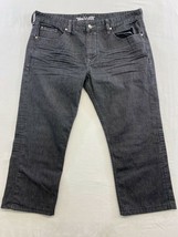 Nevada Men&#39;s Straight Leg Black Jeans Size 38 Cotton/Polyester Blend Hig... - $14.84