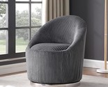 Mid Century 360 Swivel Chair Barrel Accent Sofa Chairs, Luxury Corduroy ... - $796.99
