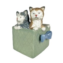 Nao By Lladro Porcelain (1080) ~ PURR-FECT Gift Kittens In Gift Box Figurine - £39.80 GBP
