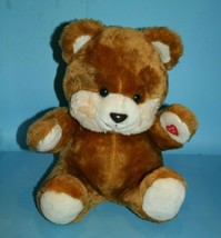 Regina Trading Twinkley Teddy Bear 12&quot; Plush Stuffed Animal No Sound 1987 Vtg - £32.36 GBP