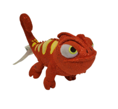 8&quot; Disney Store Tangled Rapunzel Chameleon Angry Red Stuffed Animal Plush Toy - £18.98 GBP