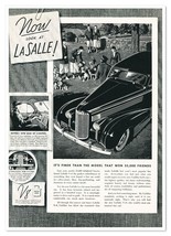 Print Ad Cadillac V8 La Salle Now Look Vintage 1937 Full-Page Car Advertisement - £9.79 GBP