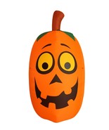 USED 10 Foot Tall Halloween Inflatable Funny Cute Pumpkin LED Lights Dec... - £59.95 GBP