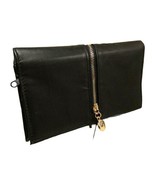 Women&#39;s Black Faux Leather Clutch RFID Blocking Front Zip Bifold Wallet - €8,37 EUR