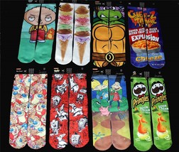 Odd Sox Family Guy*Ice Cream*Ren &amp; Stimpy*Arnold ETC Crew Socks Men&#39;s 6-... - $14.99