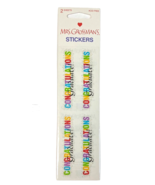Mrs Grossman Vintage Stickers Congratulations Graduate Sticker Sheets 20... - €4,32 EUR