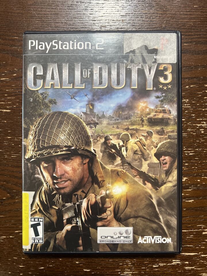 Primary image for Call of Duty 3 (Sony PlayStation 2, 2006) PS2 Complete W/Manual Tested