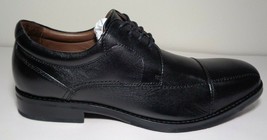 Johnston &amp; Murphy Size 9.5 M BARTLETT Black Leather Oxfords New Men&#39;s Shoes - $197.01