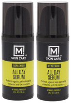 2Pack M. Skin Care Replenish All Day Facial Serum for Men, Antioxidant Rich Vita - $12.86