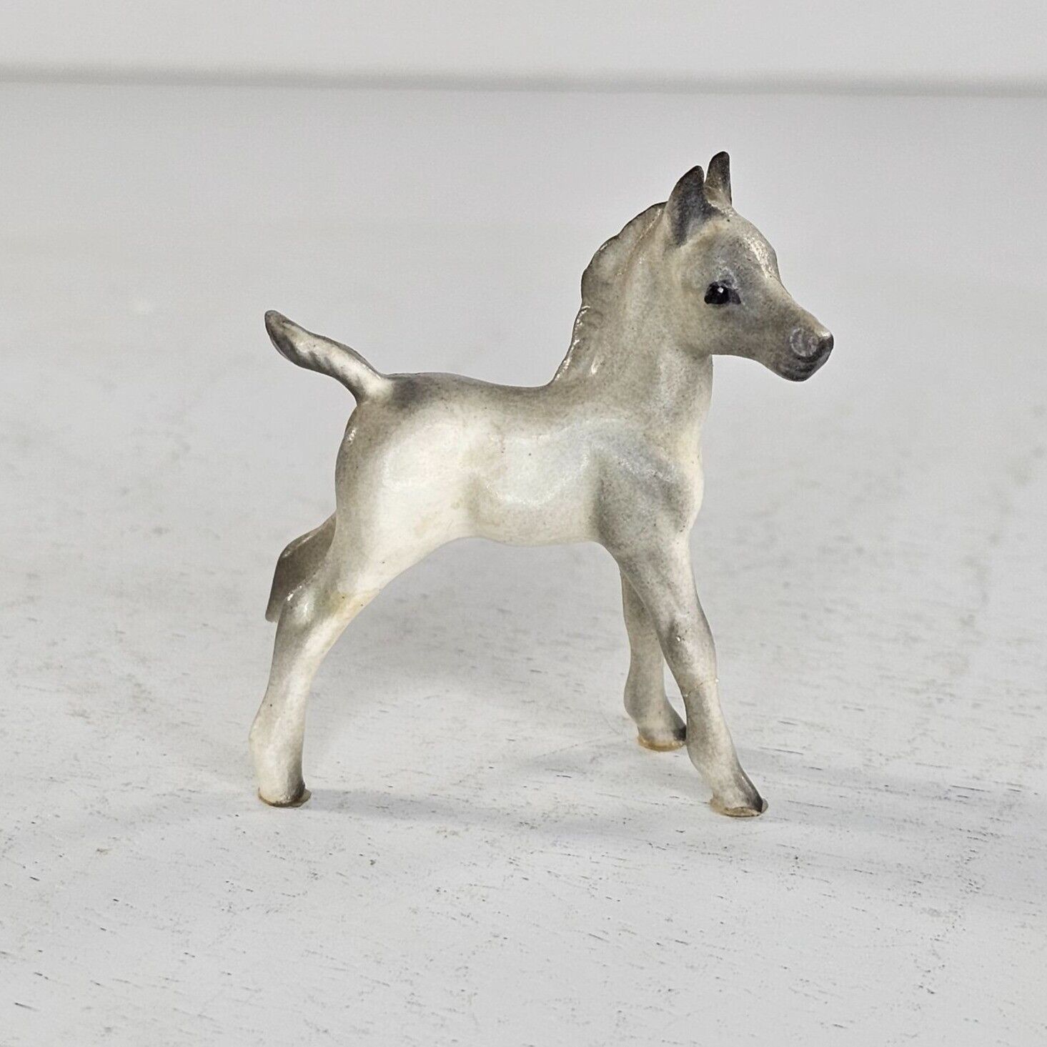 Primary image for Hagen Renaker Arabian Standing Foal Miniature Figurine Grey White *AS IS*