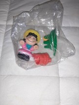 Vintage 1989 Farm Peanuts Snoopy Figure Lucy and Garden Cart - $6.00