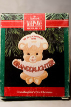 Hallmark: Granddaughter&#39;s First Christmas - 1991 Holiday Ornament - £8.79 GBP