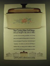 1990 Corning Ware Ad - New Corning Ware Soft Beige - £14.65 GBP