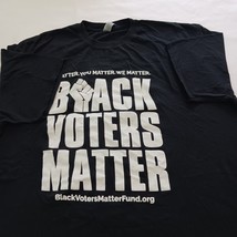 Gildan Softstyle Black Voters Matters Men's Black & White Graphic T-Shirt Sz 2XL image 8