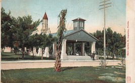 St Augustine Florida Old Slave Market Posted 1905 St Pete to PA USA Postcard I20 - £5.53 GBP