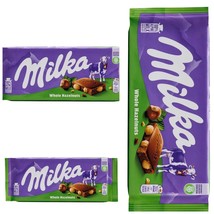 4 Pack Milka Whole Hazelnuts 100% Alpine Milk Chocolate 4x100g FREE SHIP - $33.56