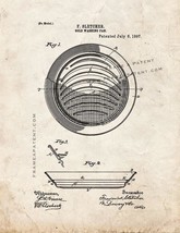 Gold Washing Pan Patent Print - Old Look - $7.95+