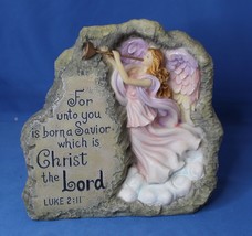 Angel with Trumpet in Stone Made out of Resin 6 inches tall - £9.87 GBP