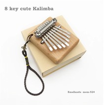8 Keys Kalimba Cute Mini Portable Thumb Piano wood Mahogany Keyboard Pocket Musi - £18.46 GBP