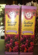 VINTAGE 2 ARM &amp; HAMMER Carpet &amp; Room Powder Deodorizer FOREVER WILDFLOWERS - £23.60 GBP