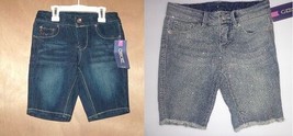 Cherokee Girls bermuda Jeans shorts Adjust Waist Sizes  6-6X,7-8 ,10-12 NWT - $11.19