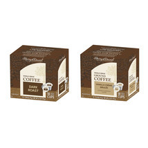 Harry &amp; David Coffee Combo, Dark Roast-Vanilla Creme Brulee 2/18 ct boxes - $24.99