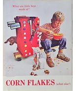 Kelloggs Corn Flakes What are little boys made of dog mess-1964 Vintage ... - $11.33