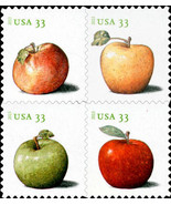 2013 33c Apples, Block of 4 Scott 4727-30 Mint F/VF NH - $146.54 MXN
