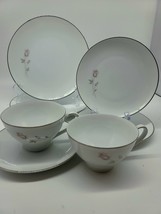 NORITAKE PASADENA Platinum Rim 7-Pc Dinnerware Set - $59.39