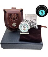 Vintage Mickey Mouse Pocket Watch with Luminous Dial Chain Black Color Pouch 59 - $69.99