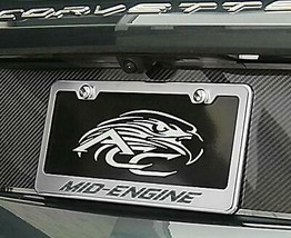 2020-2021 C8 Corvette - License Plate Frame MID-ENGINE Style | Stainless Steel,  - £49.50 GBP