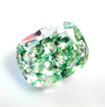 0.55ct Green Diamond - Natural Loose Fancy Blue green Colored GIA SI1 Cushion - £14,504.83 GBP