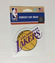 MLB Los Angeles Lakers Logo on 4&quot;x4&quot; Perfect Cut Decal Single by WinCraft - £8.78 GBP