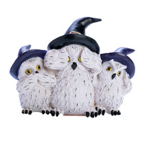 3 Wise Snowy Owls - $29.22