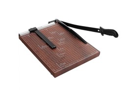 Paper Trimmer, 15&quot; Cut Length A4 Guillotine Paper Cutter Heavy Duty Wooden Photo - £25.31 GBP