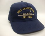 HMCS Charlottetown FFH 339 Hat Vintage Blue Snapback Baseball Cap - $19.99