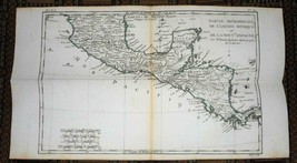 XRARE: 1780 map of Southern Mexico (aka New Spain) by M. Bonne hand-colored - £14.02 GBP