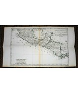 XRARE: 1780 map of Southern Mexico (aka New Spain) by M. Bonne hand-colored - £14.27 GBP