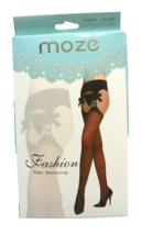 Moze Sexy Black Suspender Tights Open Pantyhose Stockings Crotchless OSFA - £8.13 GBP