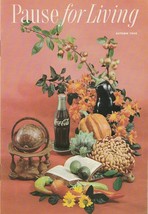 Pause for Living Autumn 1960 Vintage Coca Cola Booklet Space Savers Party Props - £7.81 GBP