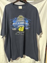 Jimmie Johnson T-Shirt 3XL NASCAR #48 Lowes Racing Champions 2007 2 Sided - £13.97 GBP