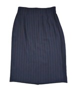 Exclusively Lord &amp; Taylor Women’s Size 10 Blue Pinstripe Pencil Straight... - £14.20 GBP