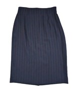 Exclusively Lord &amp; Taylor Women’s Size 10 Blue Pinstripe Pencil Straight... - $24.74 CAD