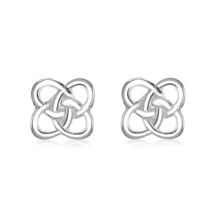 Tuscany Silver Sterling Silver Flat Celtic Knot Stud Earrings  - $143.00