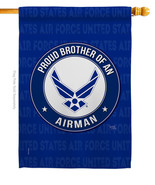 Proud Brother Airman House Flag Air Force 28 X40 Double-Sided Banner - £33.54 GBP
