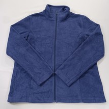 Cabelas RN#74747 Men's Blue Full Zip Fleece Mock Neck Fleece Jacket Size Large image 11