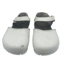 Birkenstock Mary Jane Clog L 11 M 9 White Leather ALPRO Sandals Germany - $661.36 MXN