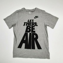 Nike Boys T-Shirt Size Large Gray Cotton Athletic Cut QK11 - $8.90